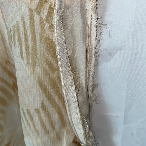 Allegra Hicks ruffled collar palm print sheer T9 - Picture 4 of 5